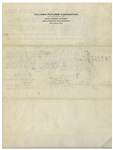 Moe Howard 2pp. Script for the Vaudeville ''Swing It Scene'' With Curly, Circa 1937 -- Plus Moe's Handwritten Page of Same Scene on Verso, Signed -- 8.5'' x 11'', Very Good